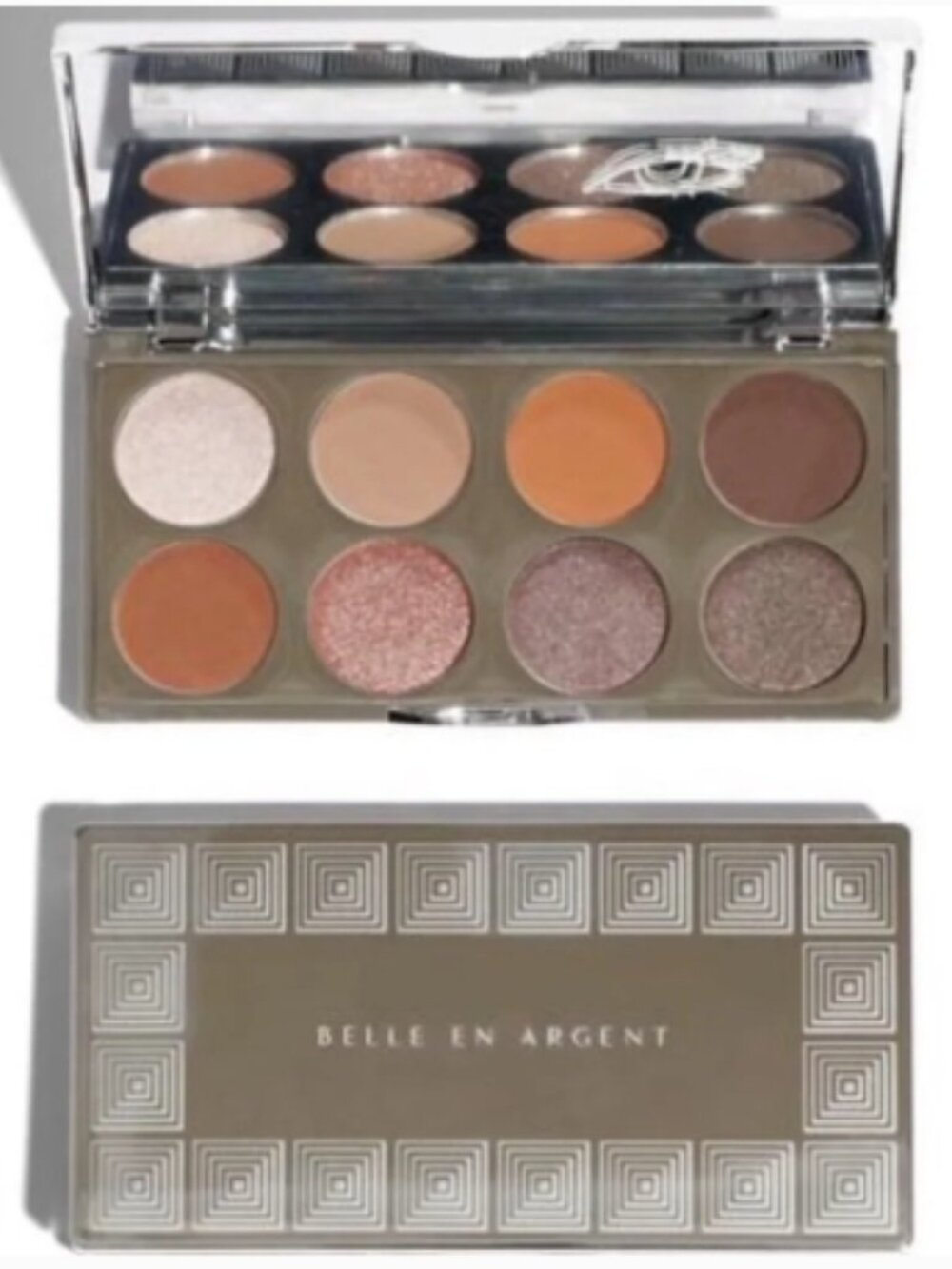 BELLE EN ARGENT Nude Intuitive Vision Eyeshadow Palette - 8 shades